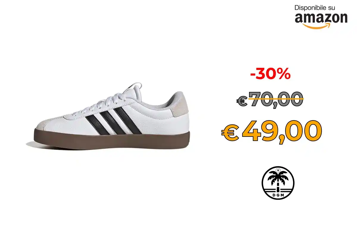 Image from Offerta DgM: 🌋 Prezzone 🌋 🛍️in Vendita su AMAZON * ⭕ adidas VL Court 3.0 Shoes,...