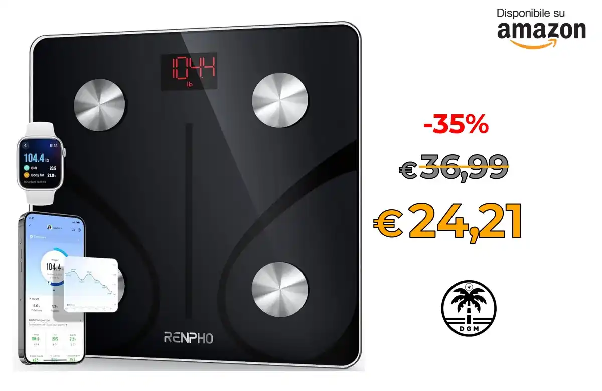 Image from Offerta DgM: 🌋 Prezzone 🌋 🛍️in Vendita su AMAZON * ⭕ RENPHO Bilancia Pesaperson...