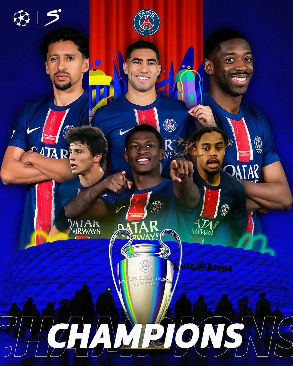 Image from GOtv Nigeria: PSG are UCL Champions.🏆 <a class="text-blue-500 hover:underline curso...