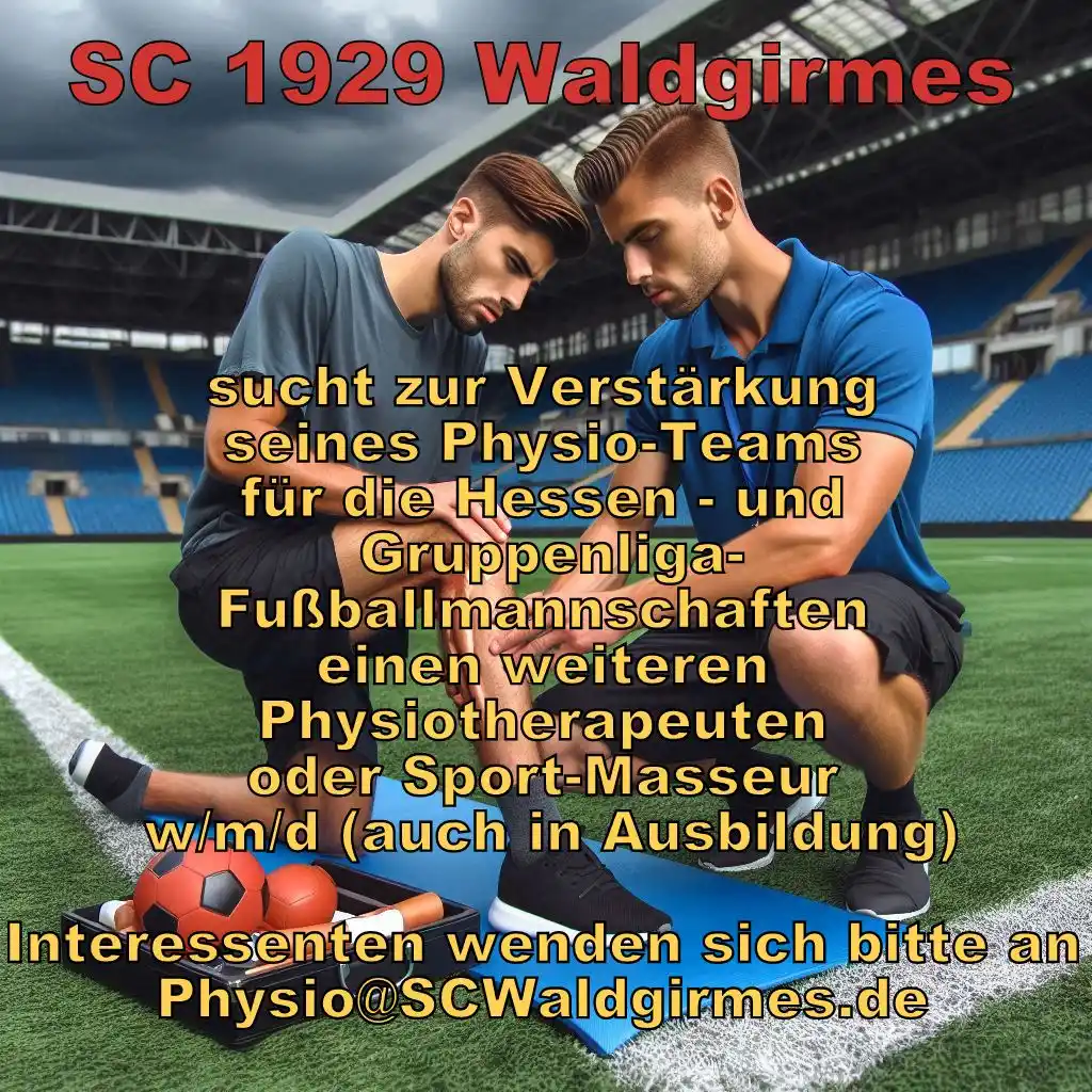 Image from SC Waldgirmes: SC Waldgirmes sucht zur Verstärkung seines Physio-Teams für die Hessen...