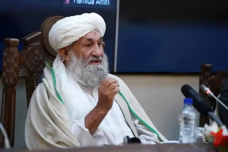 Image from Independent Press: 🏳️ *Taliban government's PM Hasan Akhund:* I call on Afghans who are...