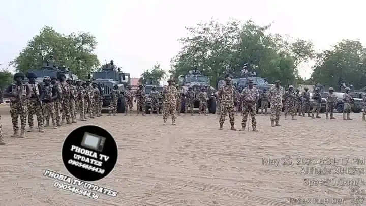Image from PHOBIA TV 📺 UPDATES STATION 🚓🚨: The Nigerian Military has launched a Joint Army-Navy Mobile Strike For...