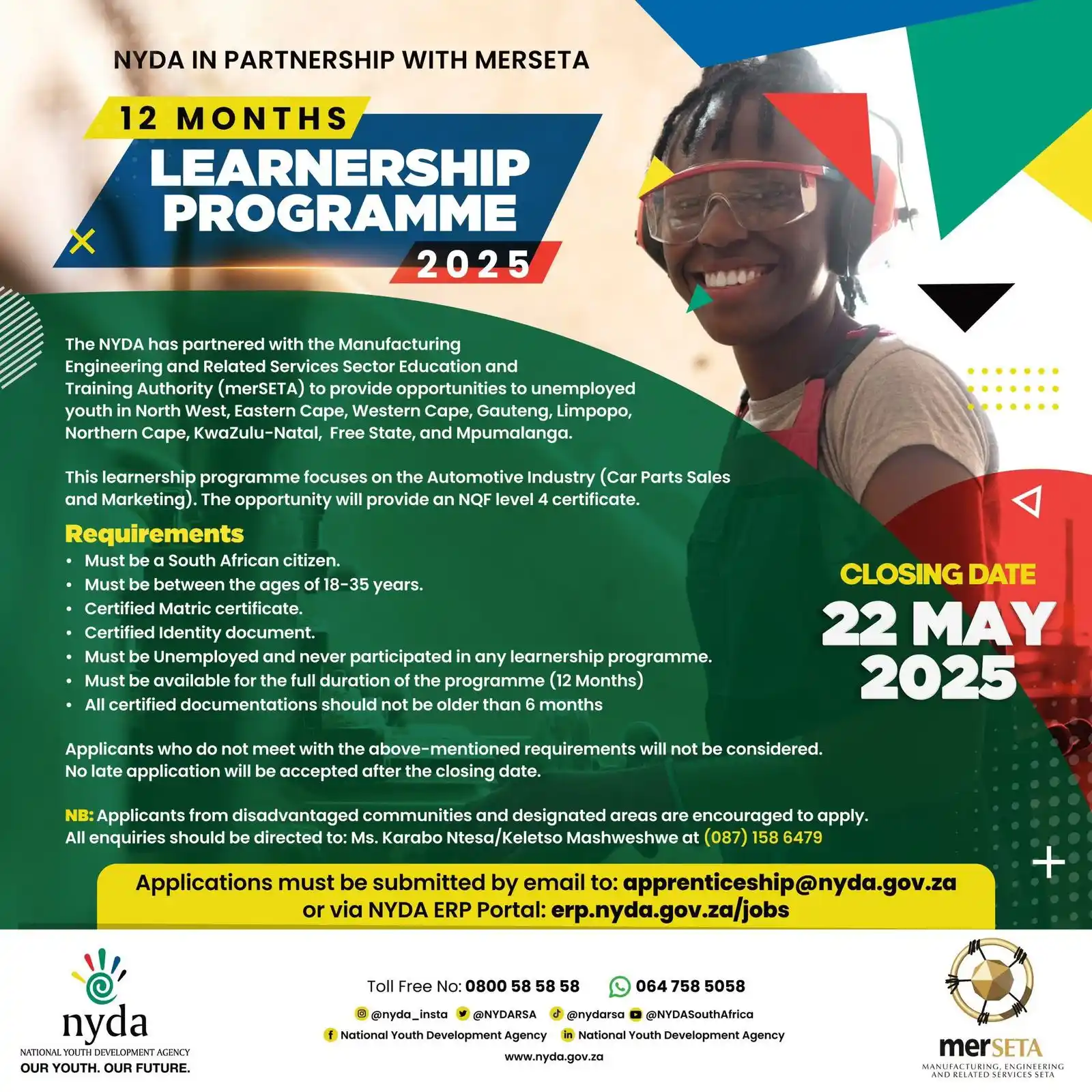 Image from NGWATHE LOCAL MUNICIPALITY.: The NYDA in partnership with Manufacturing, Engineering and Related Se...