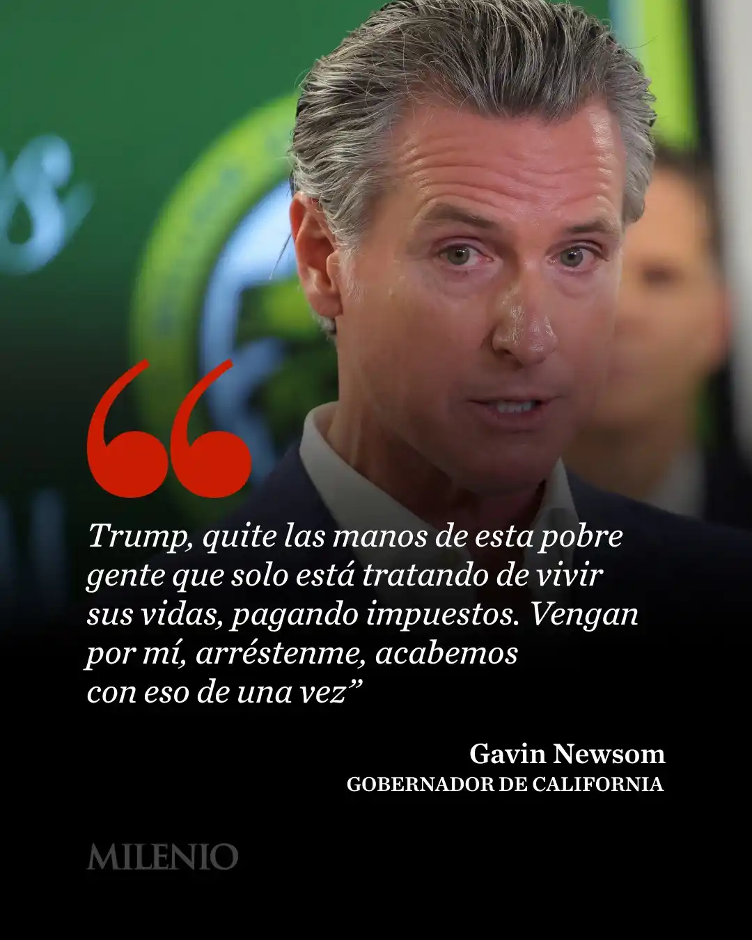 Image from Milenio Noticias 🗞️📺: 🗣️🇺🇸 "Enviar combatientes de guerra a las calles no tiene precedent...