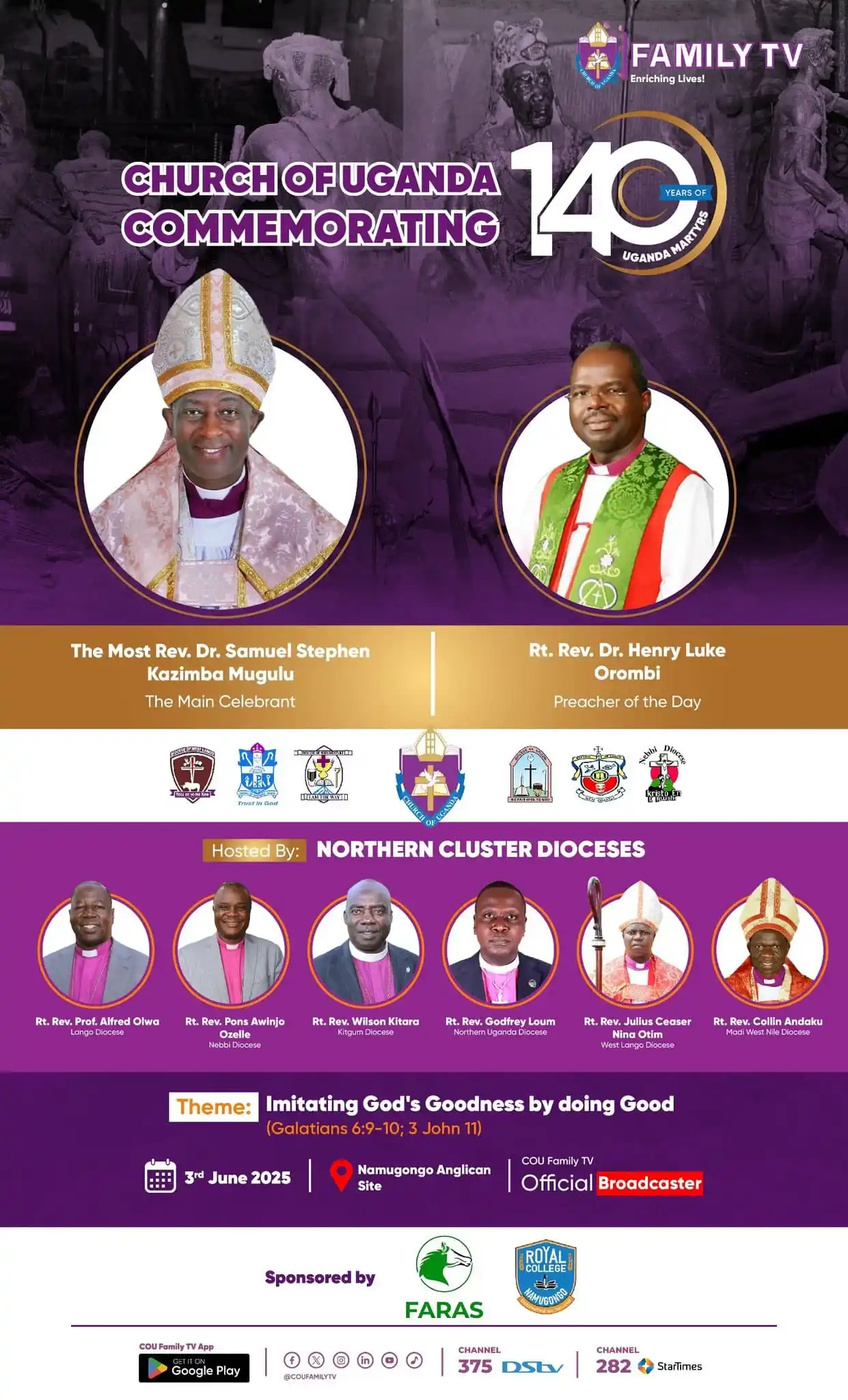 Image from St.Paul's Cathedral Namirembe (Namirembe Cathedral): 140 years of Unshakable Faith! Join us on 3rd June at Namugongo Angli...