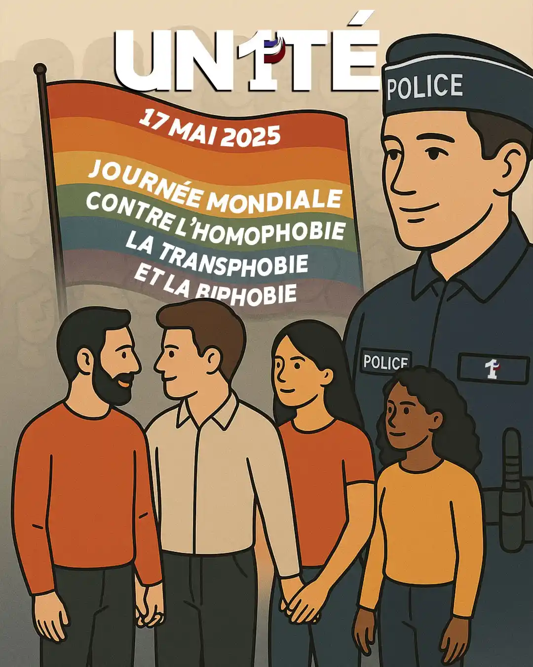 Image from UN1TÉ: 17 mai – Journée mondiale contre l’homophobie, la transphobie et la bi...