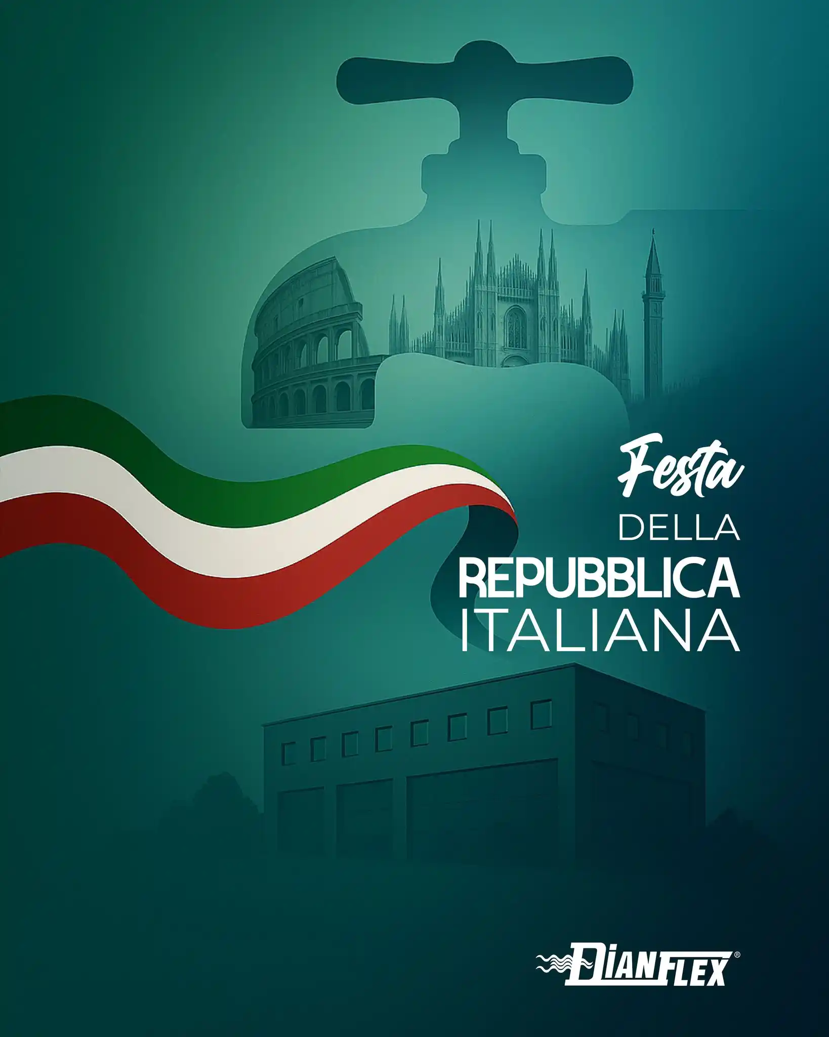 Image from DIANFLEX: 79 anni di Repubblica Italiana 💚🤍❤️ Celebriamo la libertà, la democr...