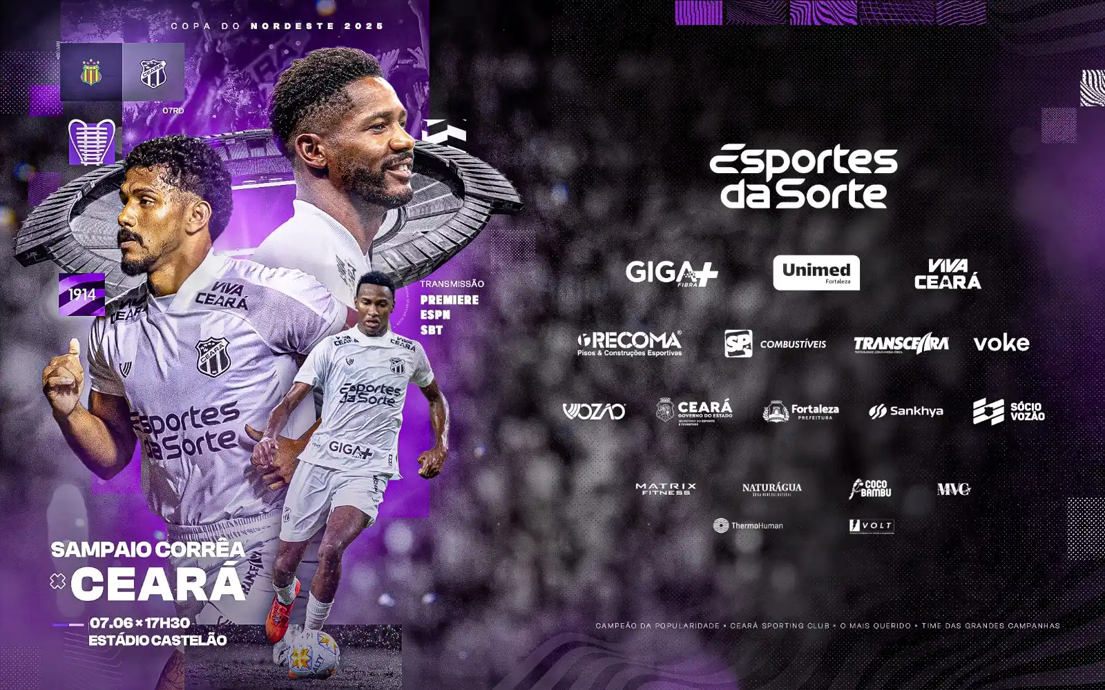 Image from Ceará Sporting Club: A Copa do Nordeste tá de volta! 🔥🏁 No próximo sábado (07), fora de ...