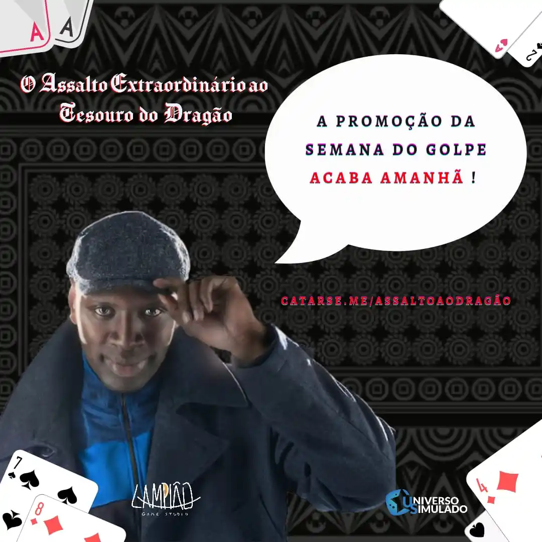 Image from Universo Simulado Editora!: AINDA TEM TEMPO PARA ASSALTAR AS PROMOÇÕES! Catarse.me/assaltoaodragao...