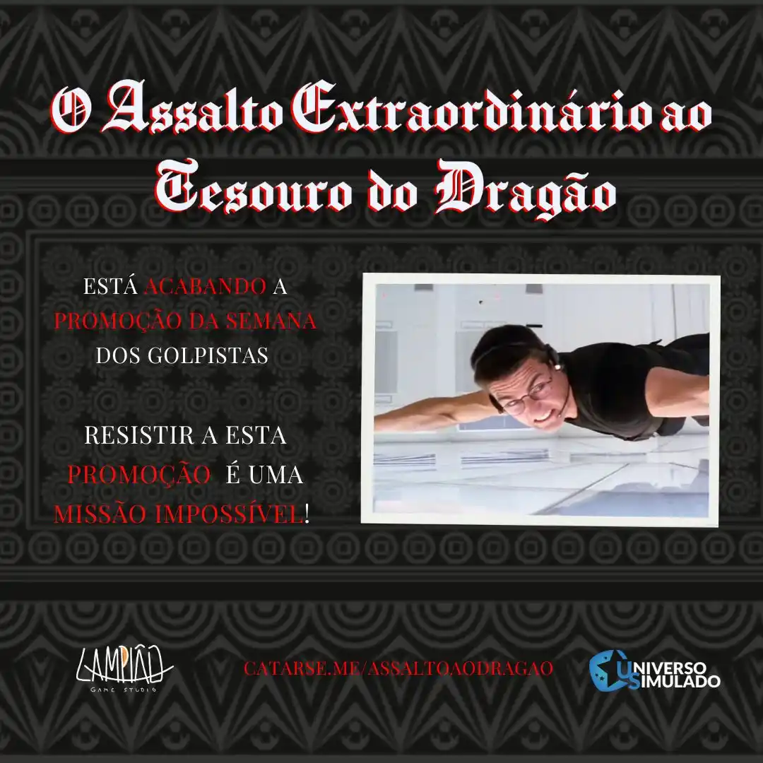 Image from Universo Simulado Editora!: AINDA TEM TEMPO PARA ASSALTAR AS PROMOÇÕES! Catarse.me/assaltoaodragao...