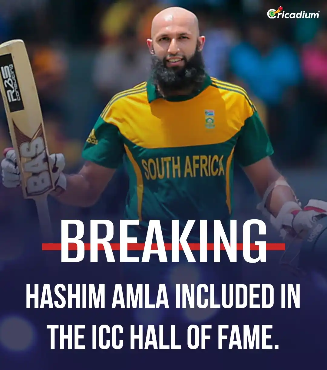 Image from Cricadium🏏: Amla’s silence spoke louder than words, and his bat did the talking. N...