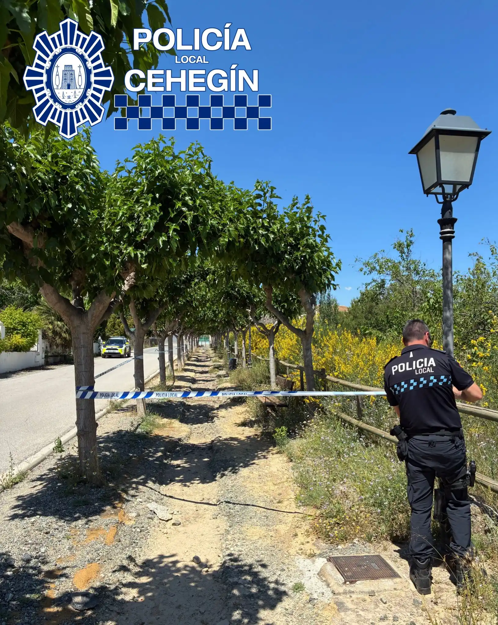 Image from Policía Local Cehegín: 🚧 𝗔𝗩𝗜𝗦𝗢: 📍 El acceso al paseo del 𝗣𝗮𝗿𝗮𝗷𝗲 𝗘𝗹 𝗦𝗲𝗰𝗼 pe...