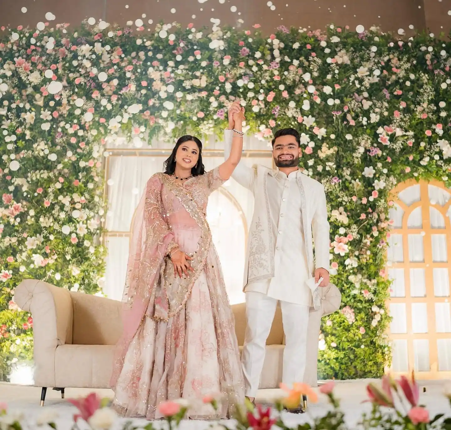 Image from Cricadium🏏: Congratulations Rinku Singh & Priya Saroj 💍♥️  <a class="text-blue-50...