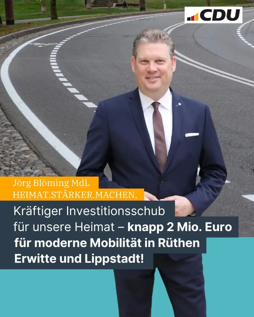 Image from Jörg Blöming MdL: Das Land NRW und der Bund investieren gemeinsam 3,3 Mio. Euro in unser...