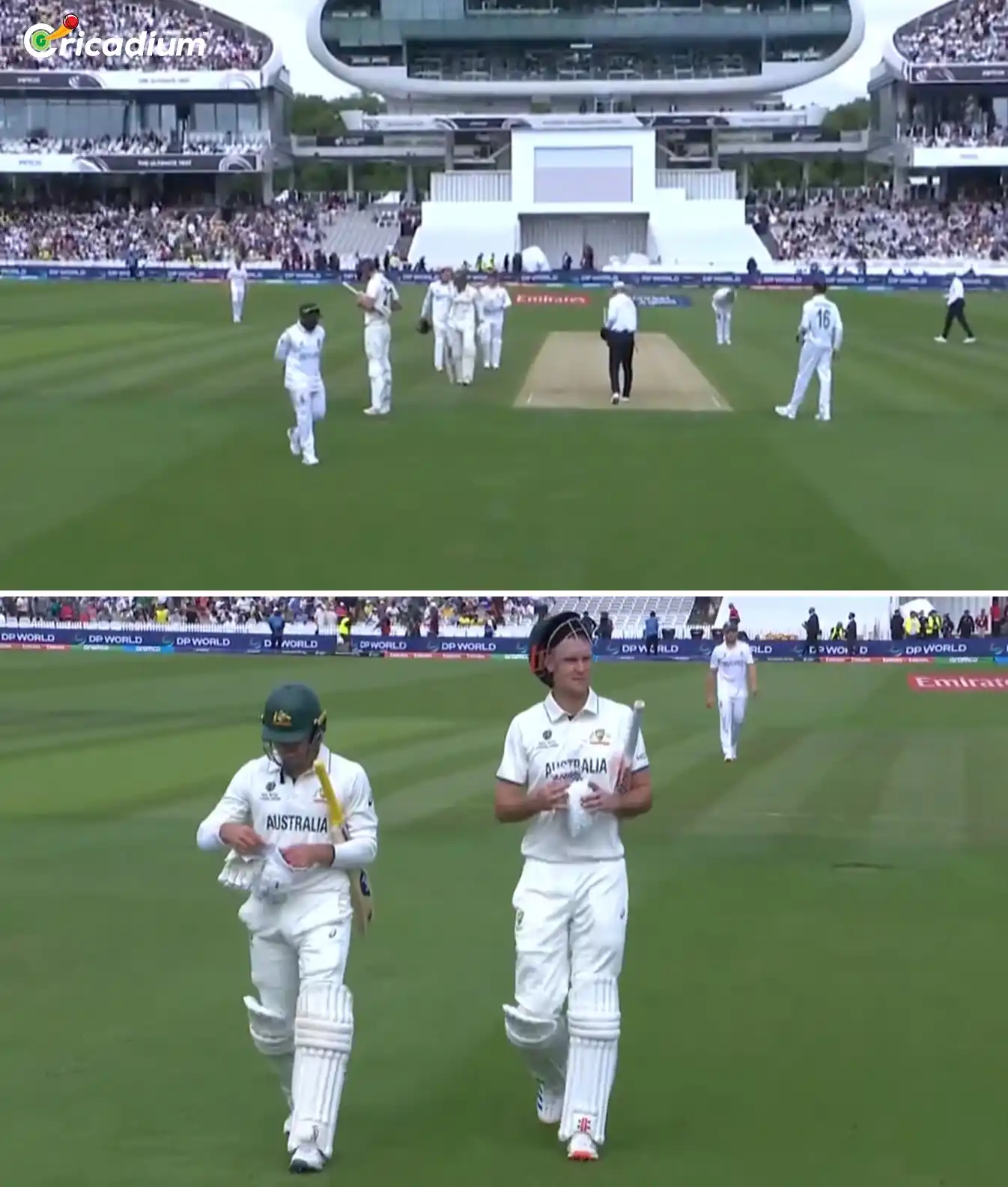 Image from Cricadium🏏: Day 1 | Tea ☕️ 🇦🇺 Australia 190/5 in 50 overs 📸 Jio Hotstar <a c...
