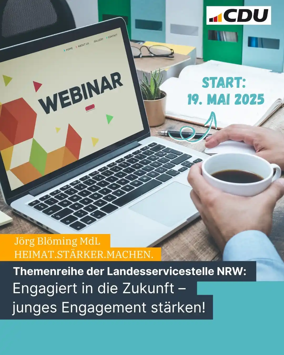 Image from Jörg Blöming MdL: 👥 Engagiert in die Zukunft – junges Engagement stärken!  Die neue The...