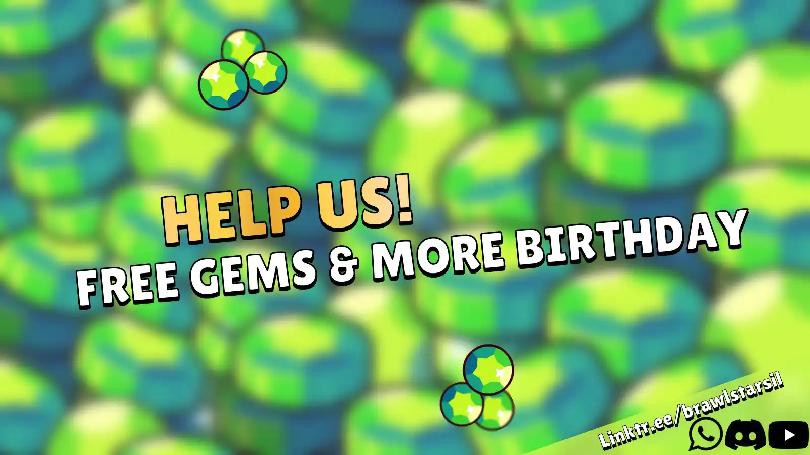 Image from Brawl Stars IL: *האתר Free Gems & More חוגג יום-הולדת שנה בעוד חודש בדיוק!* (פיו, איך ...