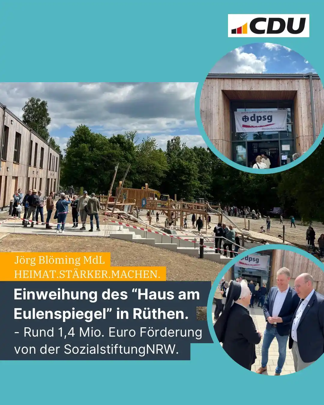 Image from Jörg Blöming MdL: 🏡 "Haus am Eulenspiegel" - Ein Ort, der Gemeinschaft stärkt und Zukun...