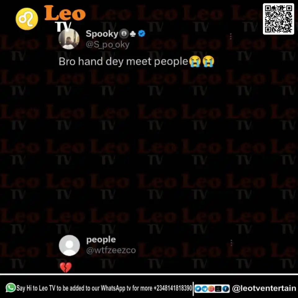 Image from Leo TV: 😂😂😂😂 Hint: *peep the name*...