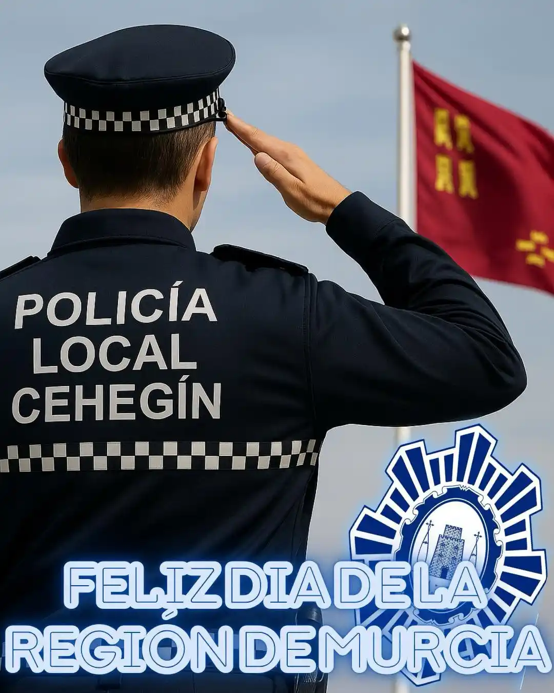 Image from Policía Local Cehegín: Hoy celebramos con orgullo el Día de la 𝐑𝐞𝐠𝐢ó𝐧 𝐝𝐞 𝐌𝐮𝐫𝐜𝐢𝐚....
