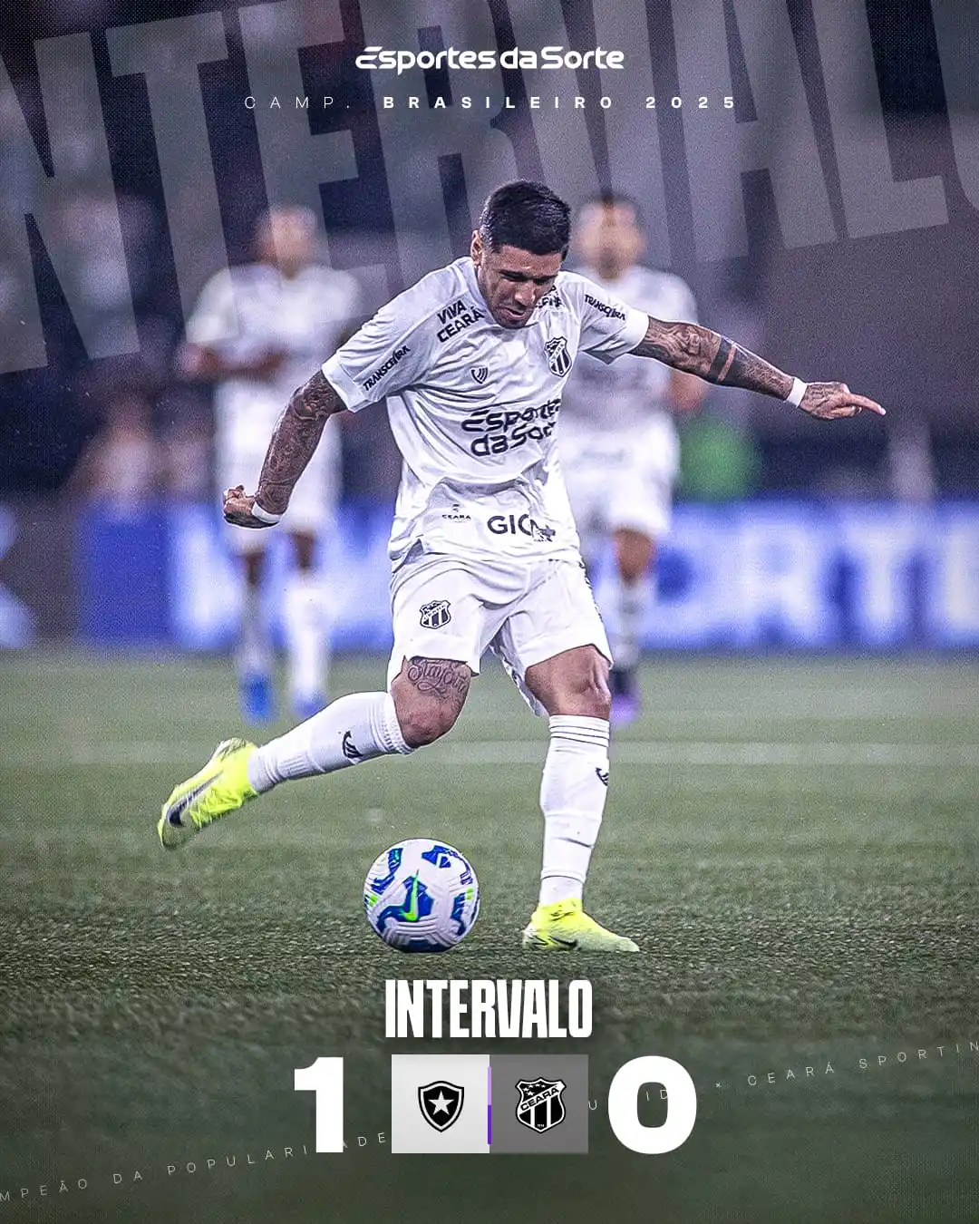 Image from Ceará Sporting Club: https://www.instagram.com/p/DKf3xoNAb2E/?igsh=NnEybXA2bWEwdzE3 ⏱ Fim ...