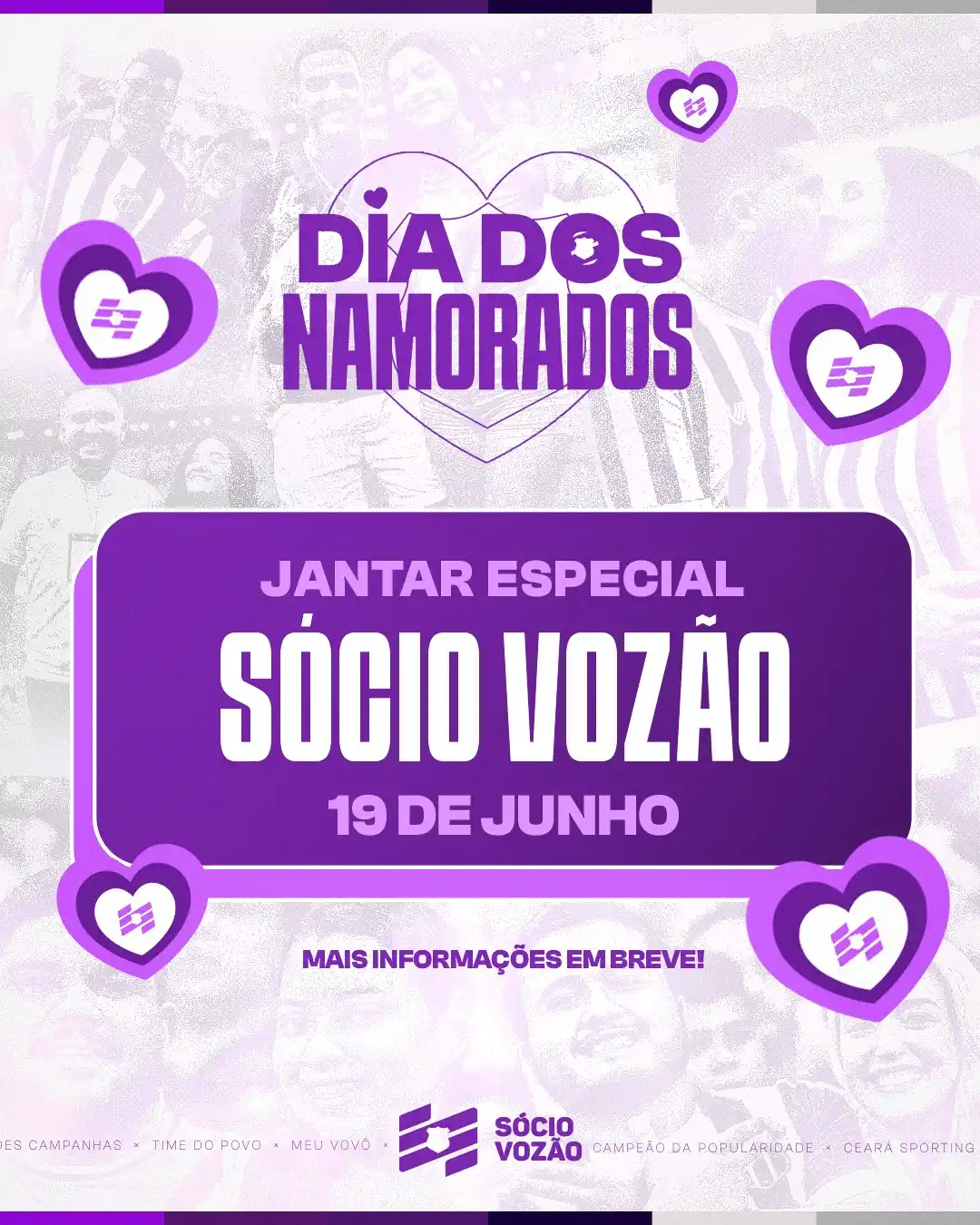 Image from Ceará Sporting Club: https://www.instagram.com/p/DKw9-CKsso6/ Jantar Especial dos Namorado...