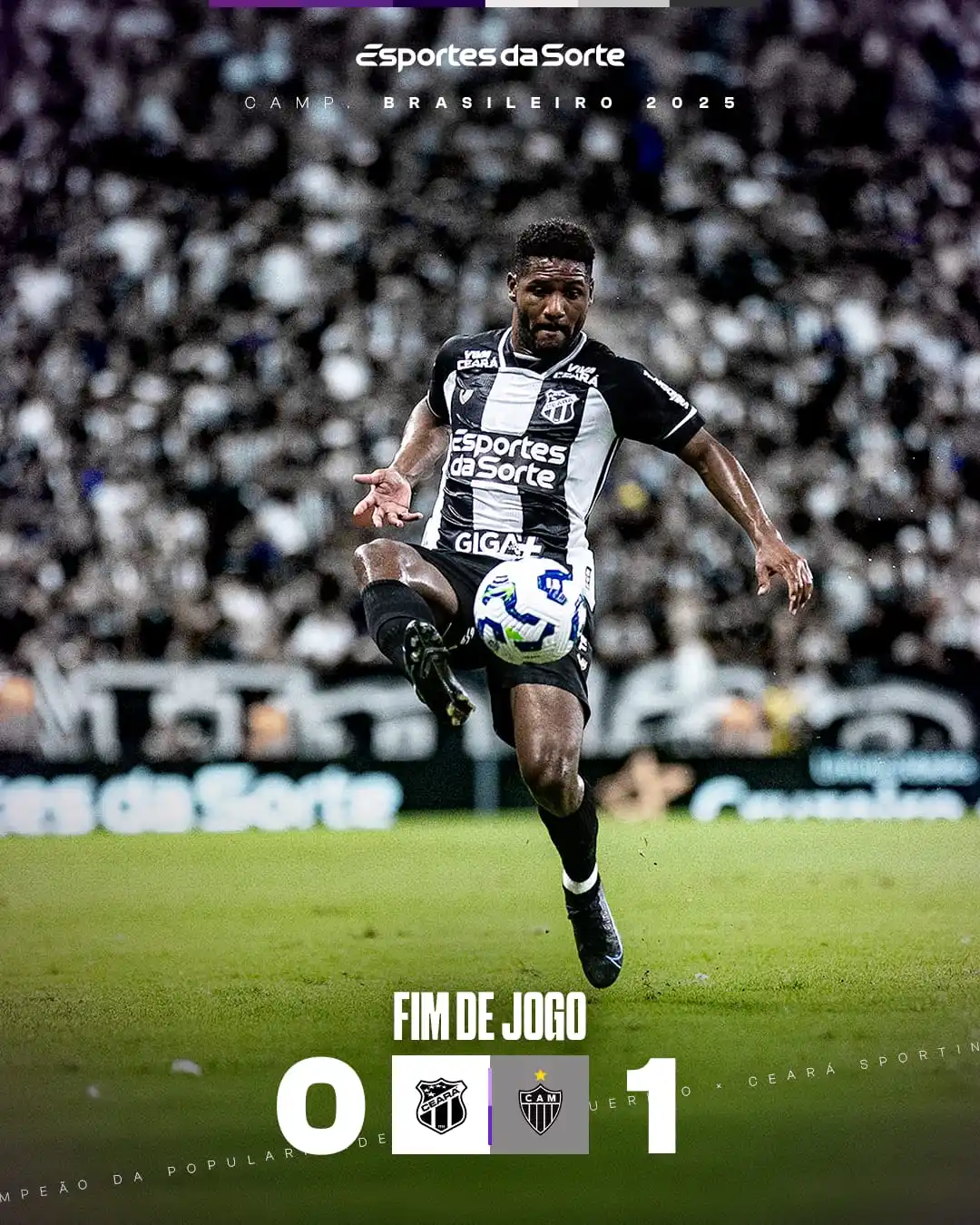 Image from Ceará Sporting Club: https://www.instagram.com/p/DKYHDOVgDf_/?igsh=d2U1OHZjYWRhOXI1 ⏱ Fim ...