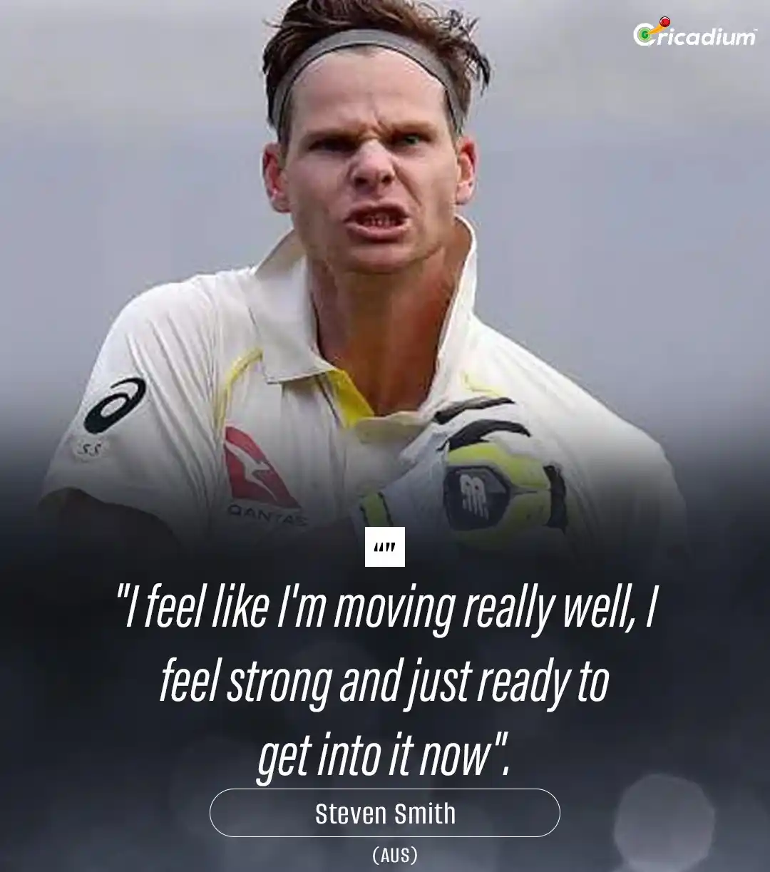 Image from Cricadium🏏: "I feel strong, I'm moving well, and I'm ready to get into it!" 💪🔥 —...