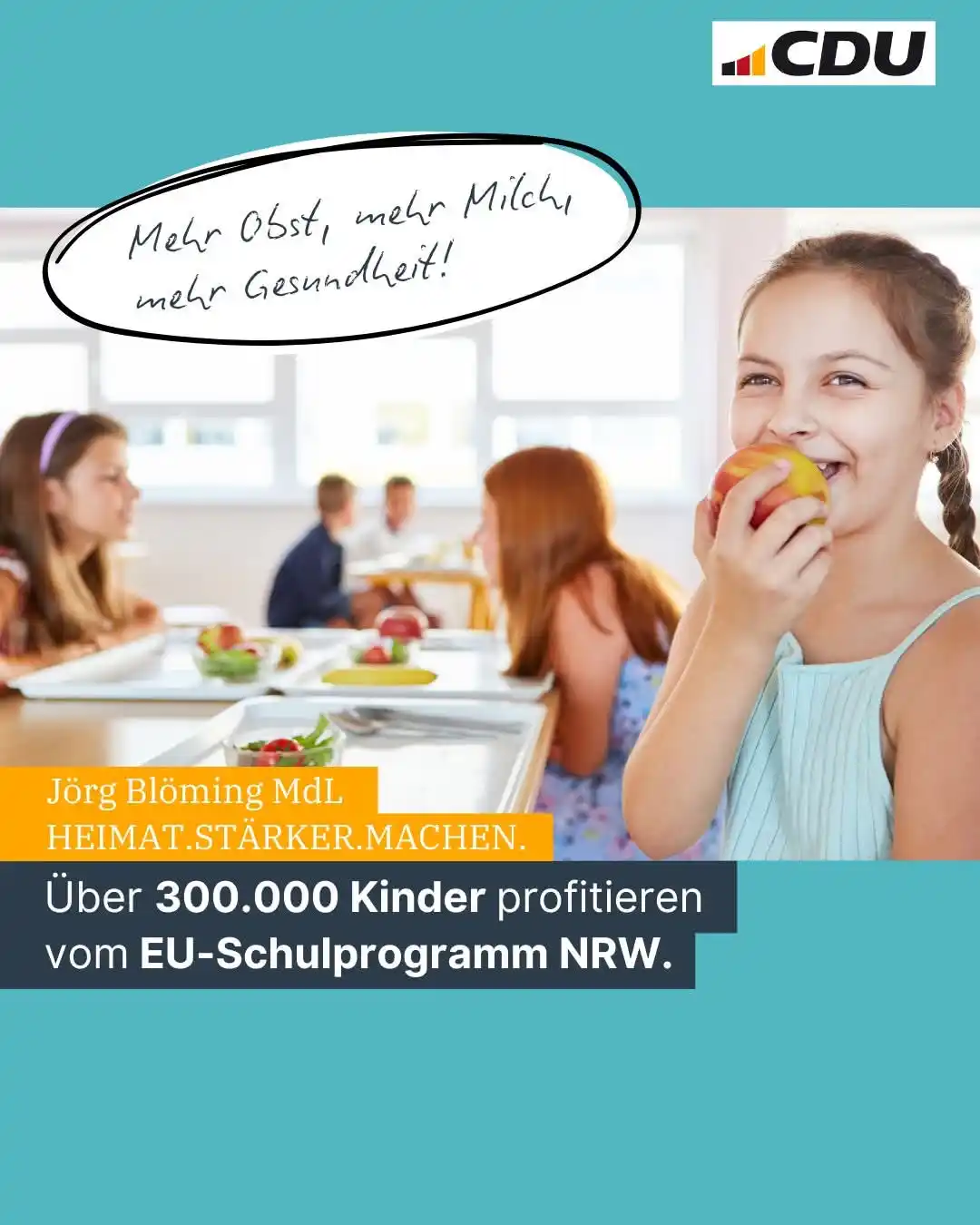 Image from Jörg Blöming MdL: Ich freue mich riesig, dass im kommenden Kita- und Schuljahr über 300....
