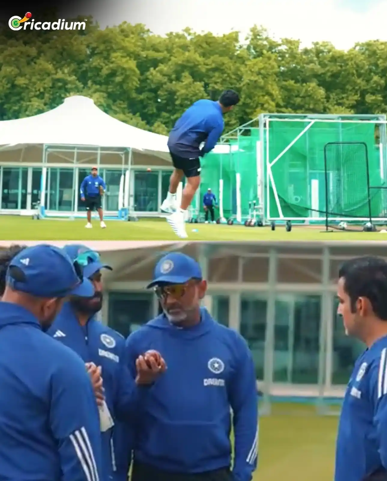 Image from Cricadium🏏: 🇮🇳 Team India hits the ground running in England!  <a class="text-bl...