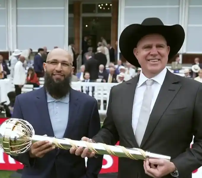 Image from Cricadium🏏: Legends at Lord's! 👑 Hashim Amla & Matthew Hayden bring the ICC Test ...