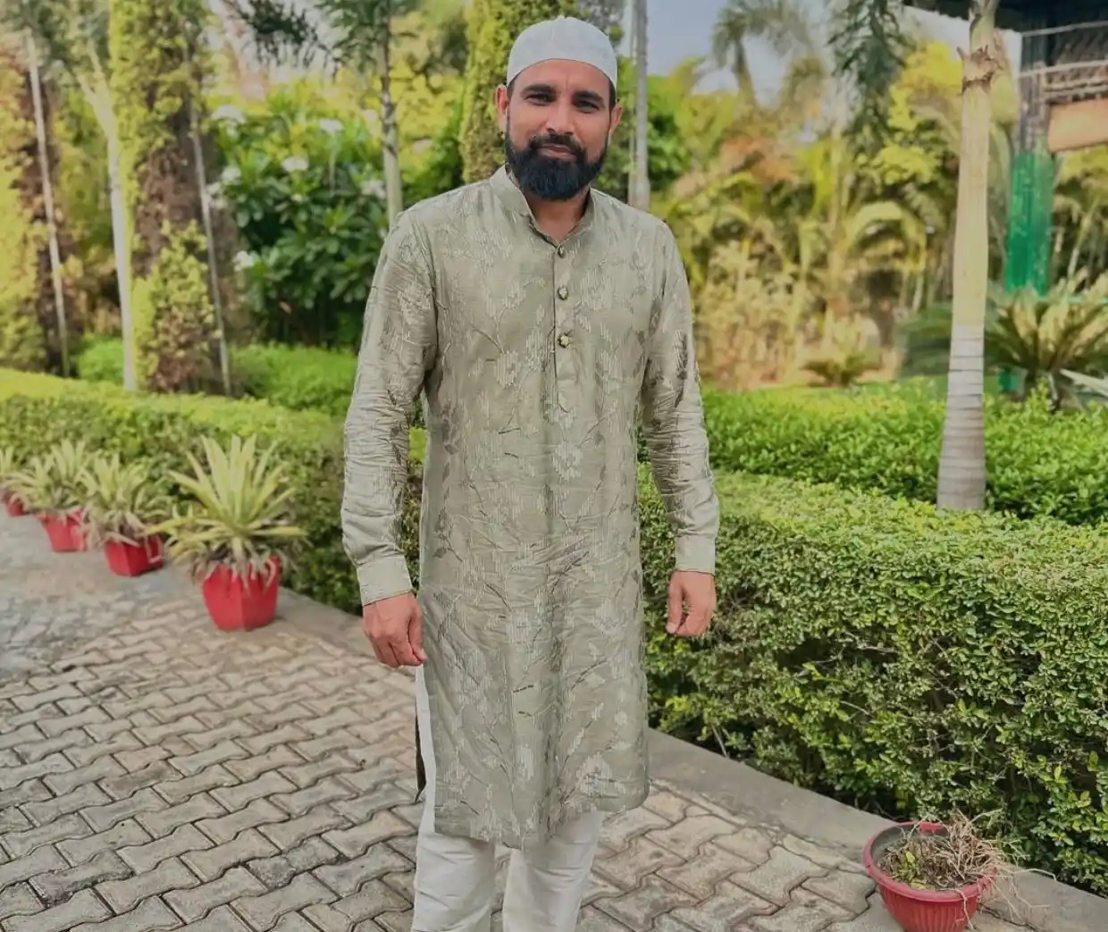 Image from Cricadium🏏: Mohammed Shami celebrating Eid ✨  <a class="text-blue-500 hover:underl...