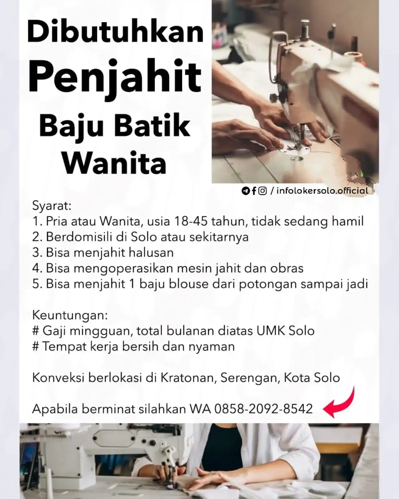 Info Loker Solo Surakarta (Official) post