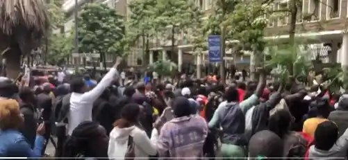 Image from SGA SECURITY UPDATES: *Protest Alert – Nairobi CBD* Tension remains high in Nairobi’s Centra...