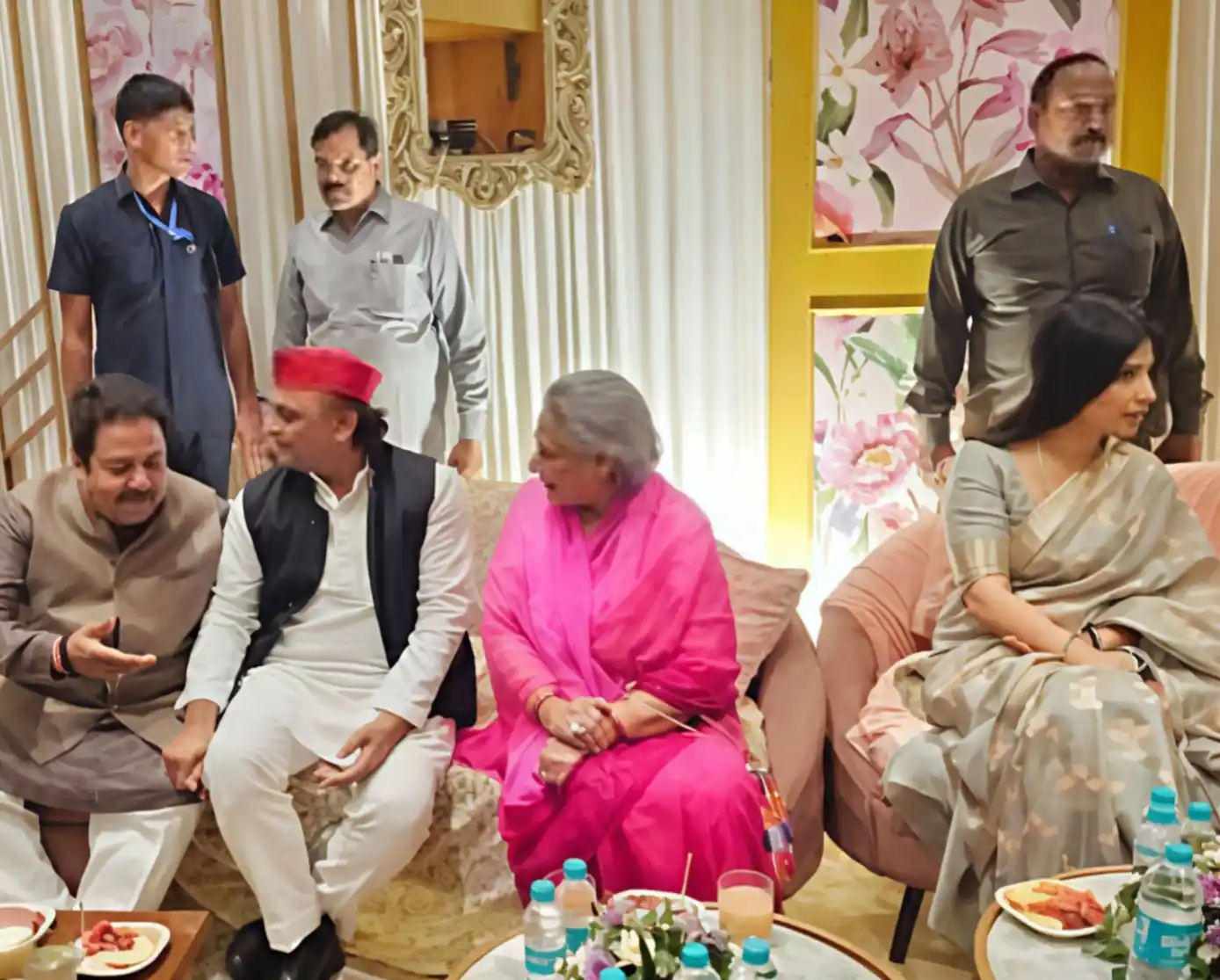 Image from Cricadium🏏: Rajeev Shukla at the Engagement ceremony of Rinku Singh. 💥 <a class=...