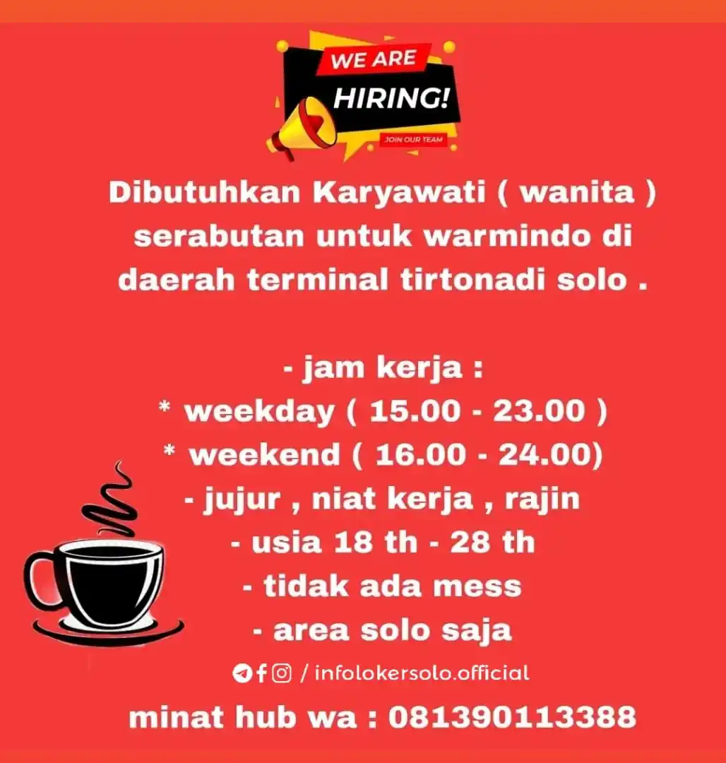 Info Loker Solo Surakarta (Official) post
