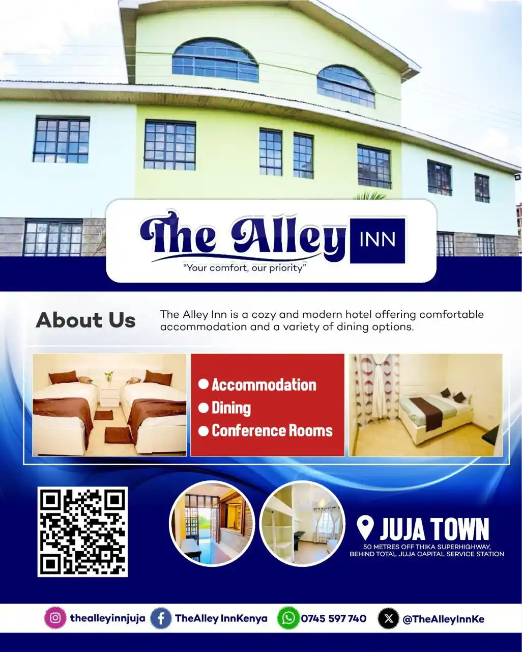 Image from Thika Town Today - 3T: *SPONSORED:* For accommodation, welcome to *The Alley Inn Juja.* Unf...