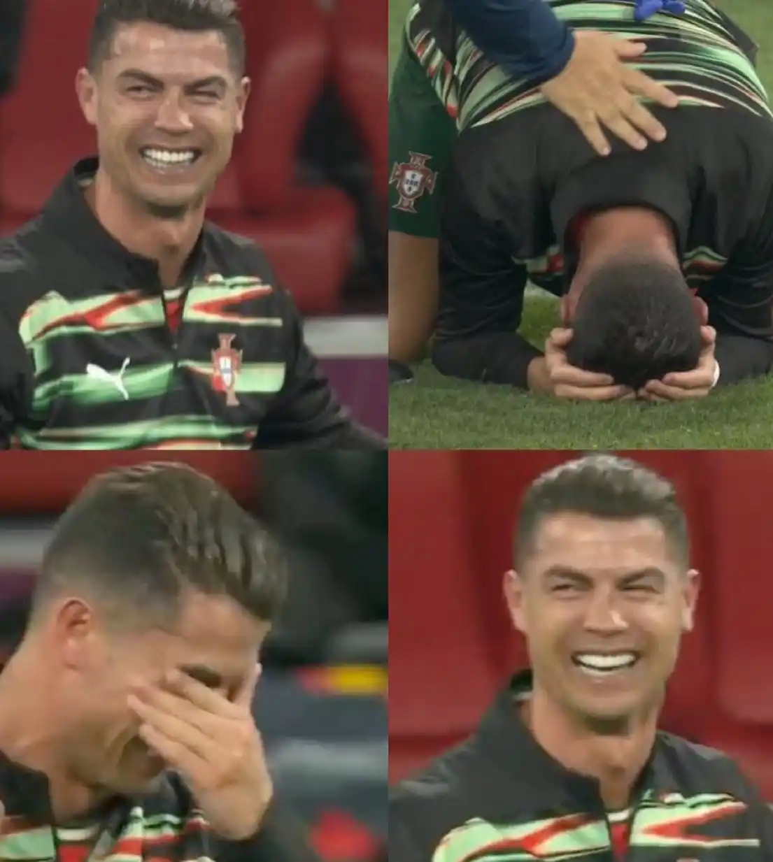 Image from Cricadium🏏: TWO GOATS. TWO TROPHIES. ONE EMOTION. 🐐😭 Kohli after IPL 🏆 Ronaldo...