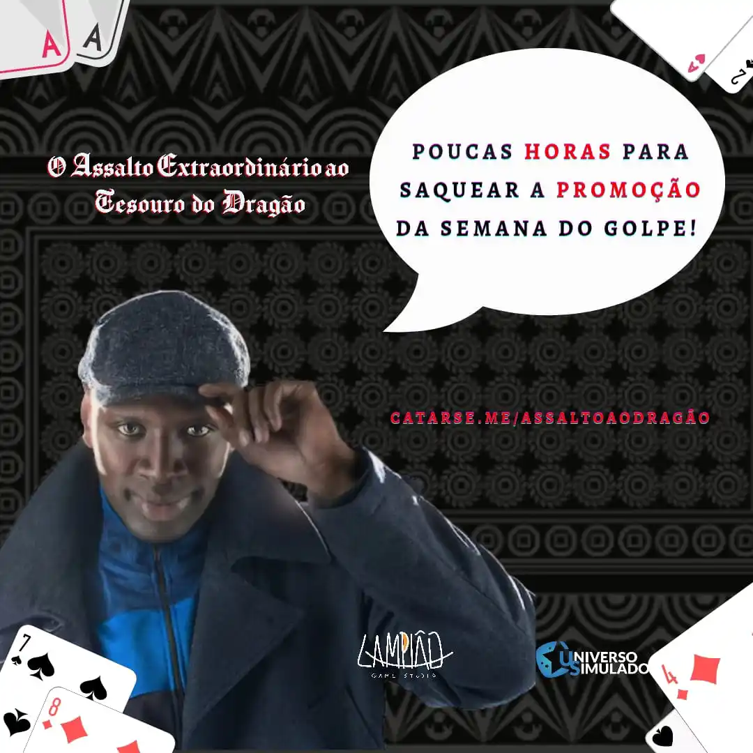 Image from Universo Simulado Editora!: ÚLTIMAS HORAS PARA ASSALTAR AS PROMOÇÕES!  Catarse.me/assaltoaodragao ...