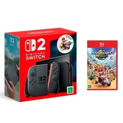 Image from JG Ofertas: 🚨🚨VOLTOU O ESOTQUE! Switch2 Console Nintendo Switch 2, 256GB, Preto...