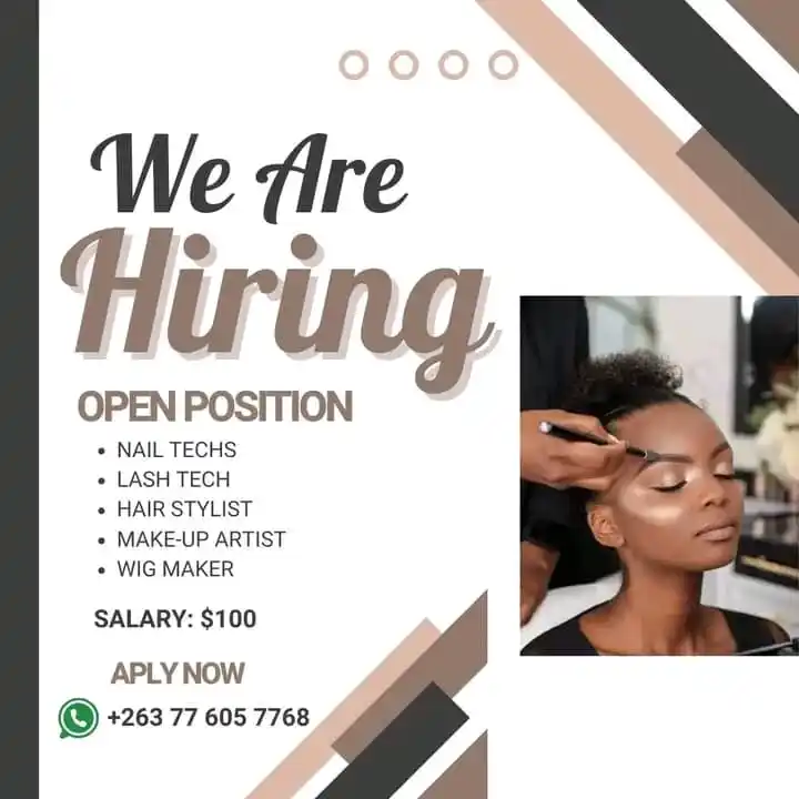 Image from JobLink Zim: We’re Hiring! Contact us on WhatsApp: +263 7 76057768 Join our team an...