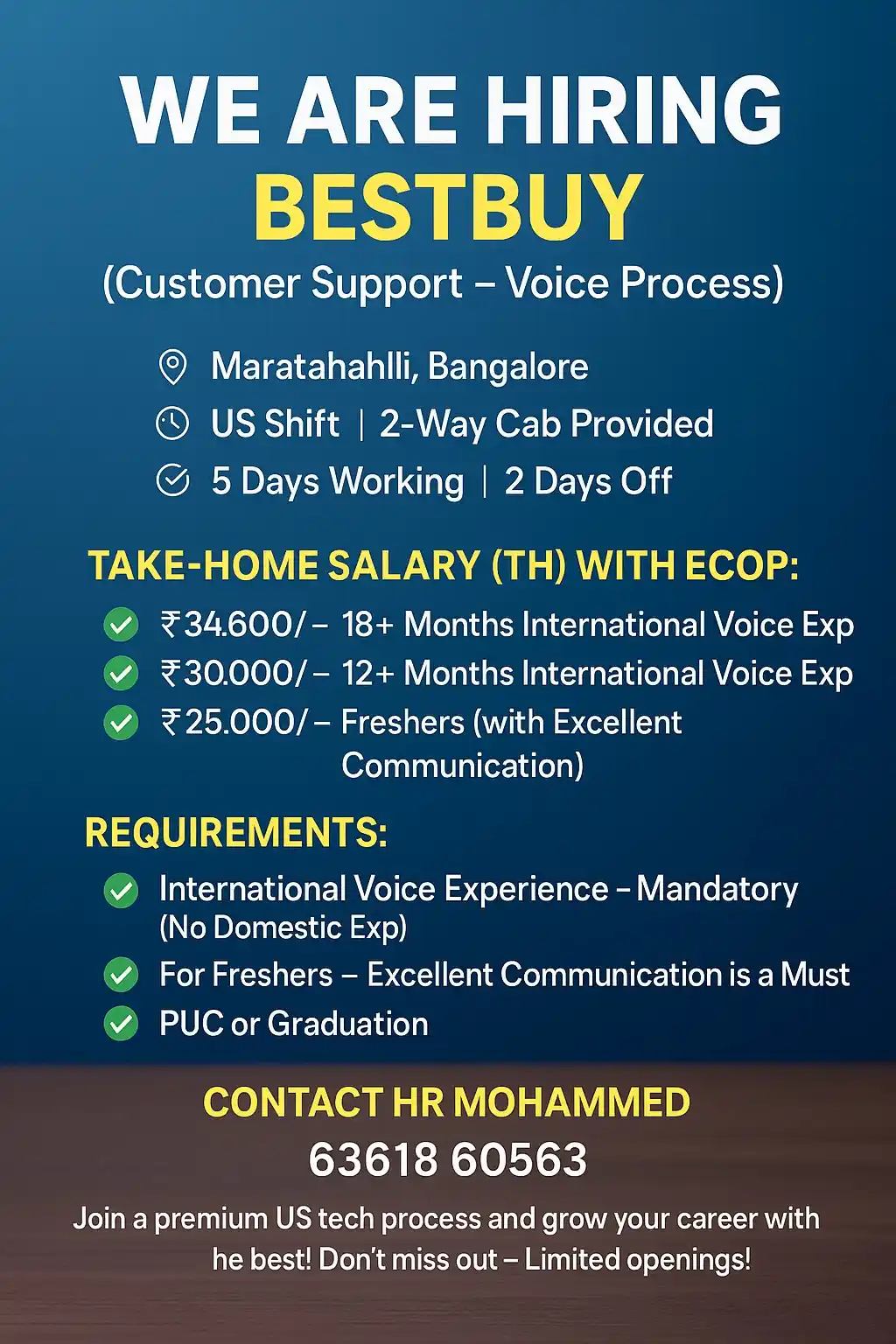 Image from Bangalore Job Hub💥 (BPO Job Placement) Jobs In Bangalore Jayanagar 9th Block Bengaluru ☑️☑️: 🚀 Your Dream Job is Calling! Join a place where your voice creates im...
