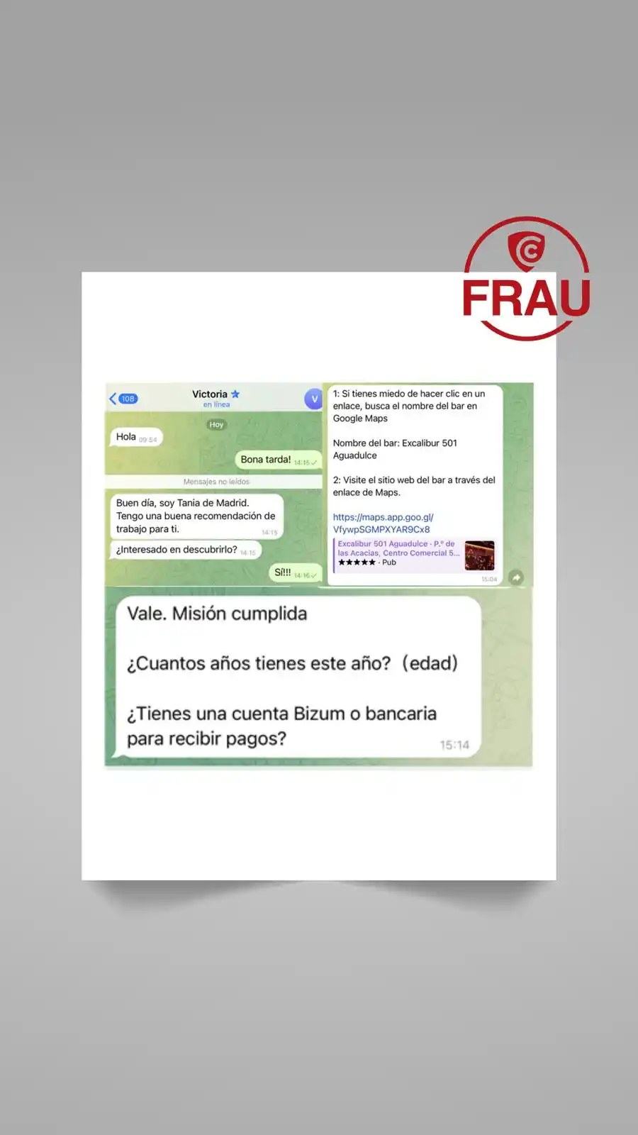 Image from Avisos de ciberseguretat: ⚠️ Alerta! Has rebut un missatge d’un número desconegut amb una propos...