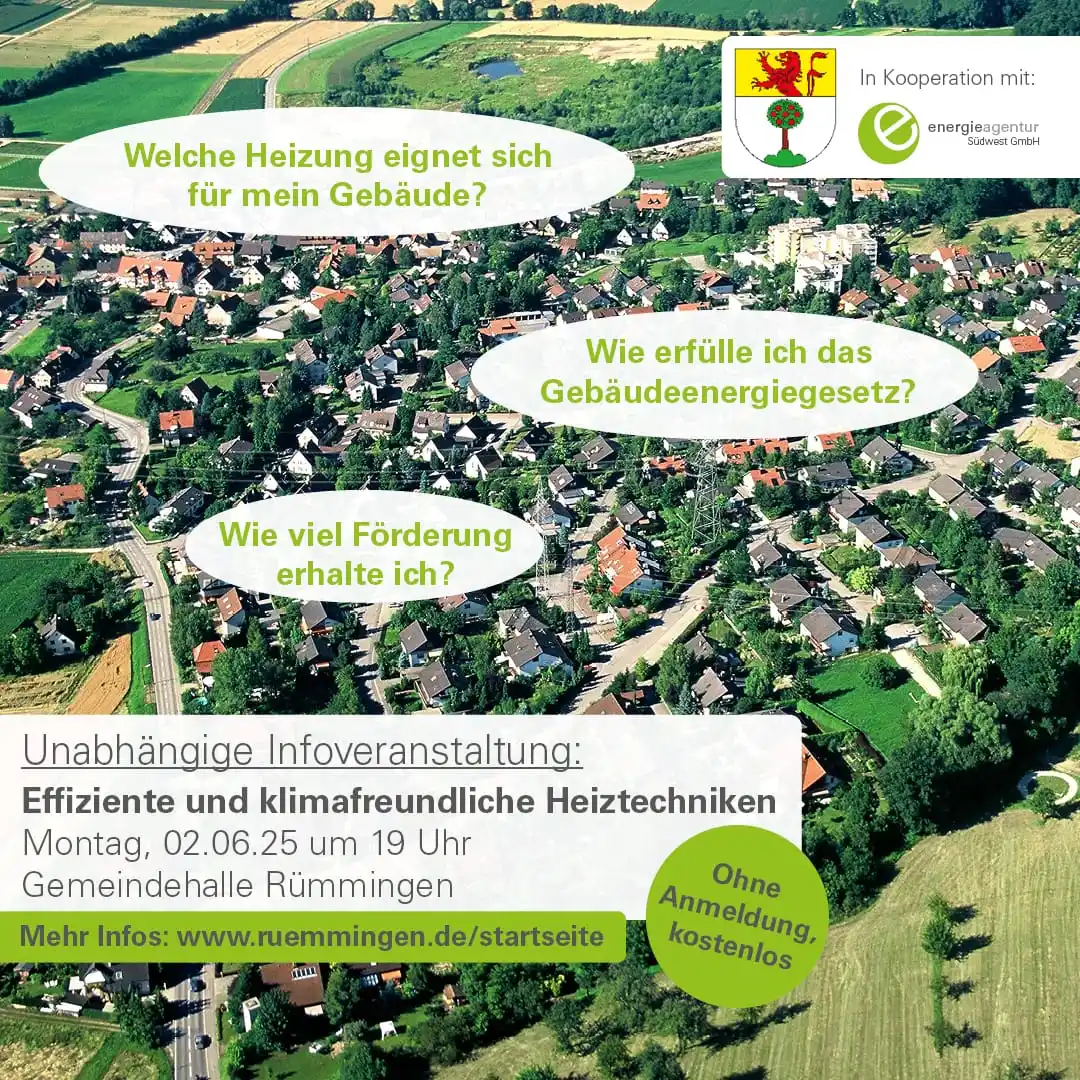 Image from Gemeinde Rümmingen: Am Montag, den 2. Juni 2025, setzen wir unsere Wärmewendekampagne in K...