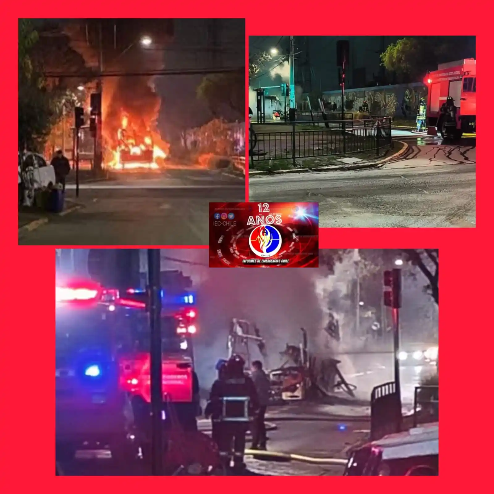 Image from IEC-CHILE: [Anoche] 🔴Precaución por procedimiento de emergencia en Mapocho y San...