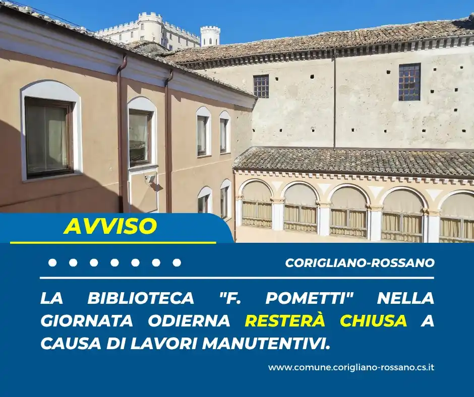 Image from Comune di Corigliano-Rossano : *AVVISO IMPORTANTE PER I NOSTRI LETTORI* Cari cittadini, vi informiam...