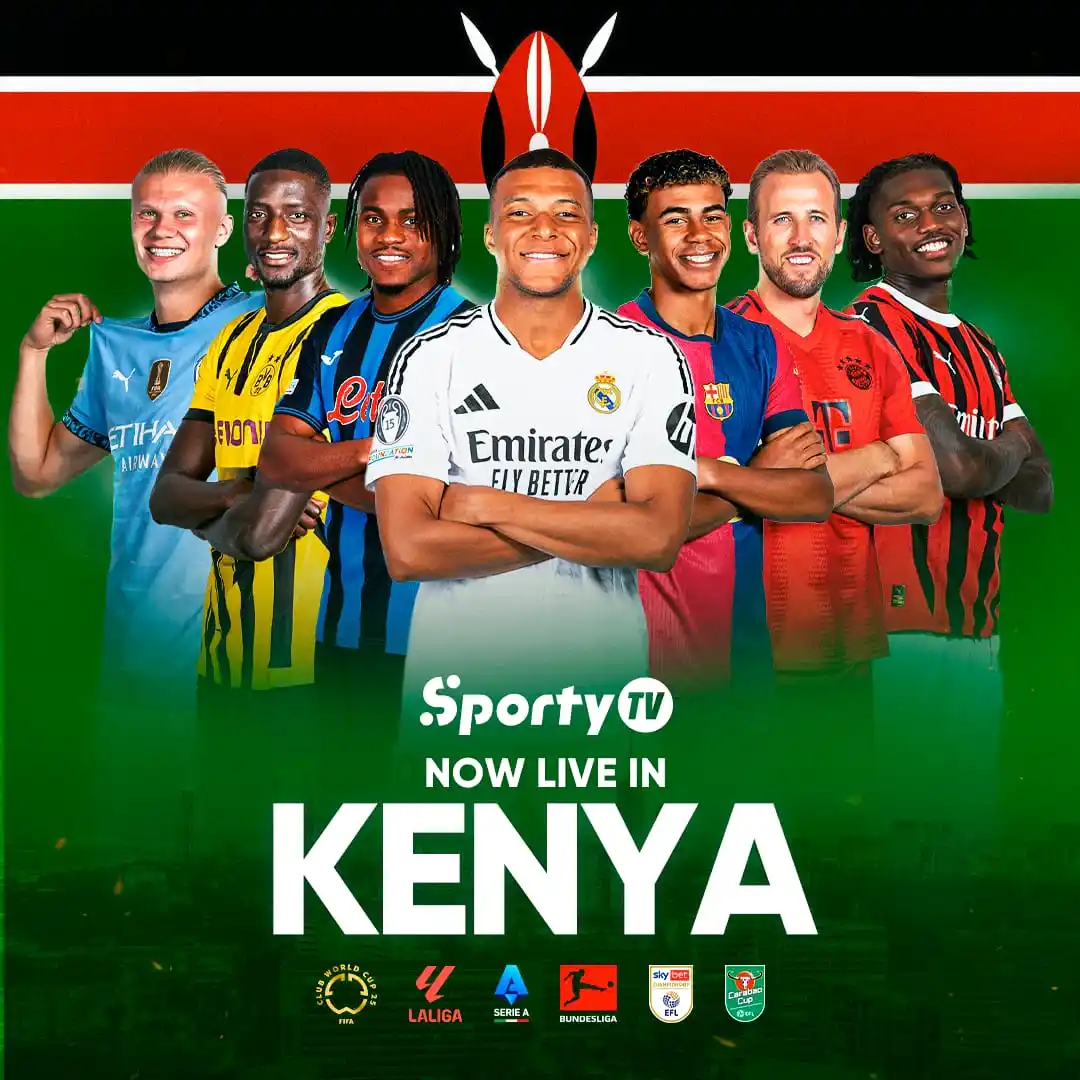 Image from SportyTV: 🎉 BIG NEWS, KENYA! 🇰🇪 SportyTV has officially landed! 📺🔥 Catch ...