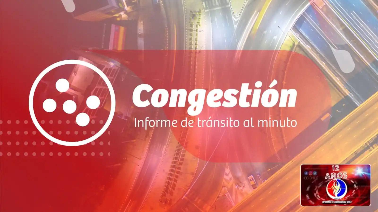 Image from IEC-CHILE: ⚠️ *Congestiones al minuto* (08:21) 🔴Ruta68>Alameda al oriente entre...
