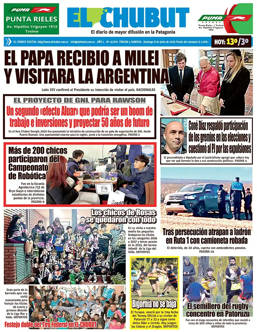 Image from Diario EL CHUBUT: <a class="text-blue-500 hover:underline cursor-pointer" href="/hashtag...
