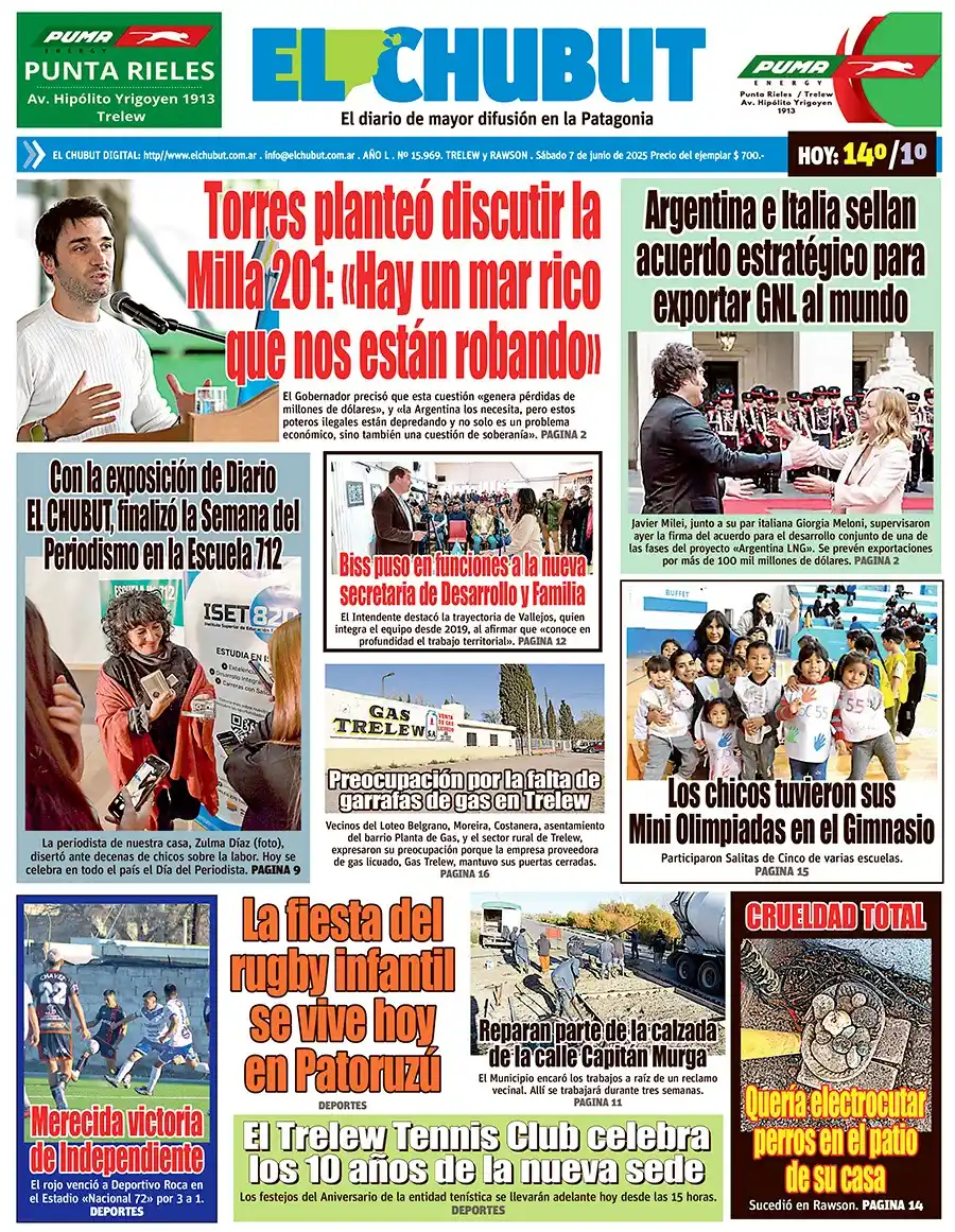 Image from Diario EL CHUBUT: <a class="text-blue-500 hover:underline cursor-pointer" href="/hashtag...